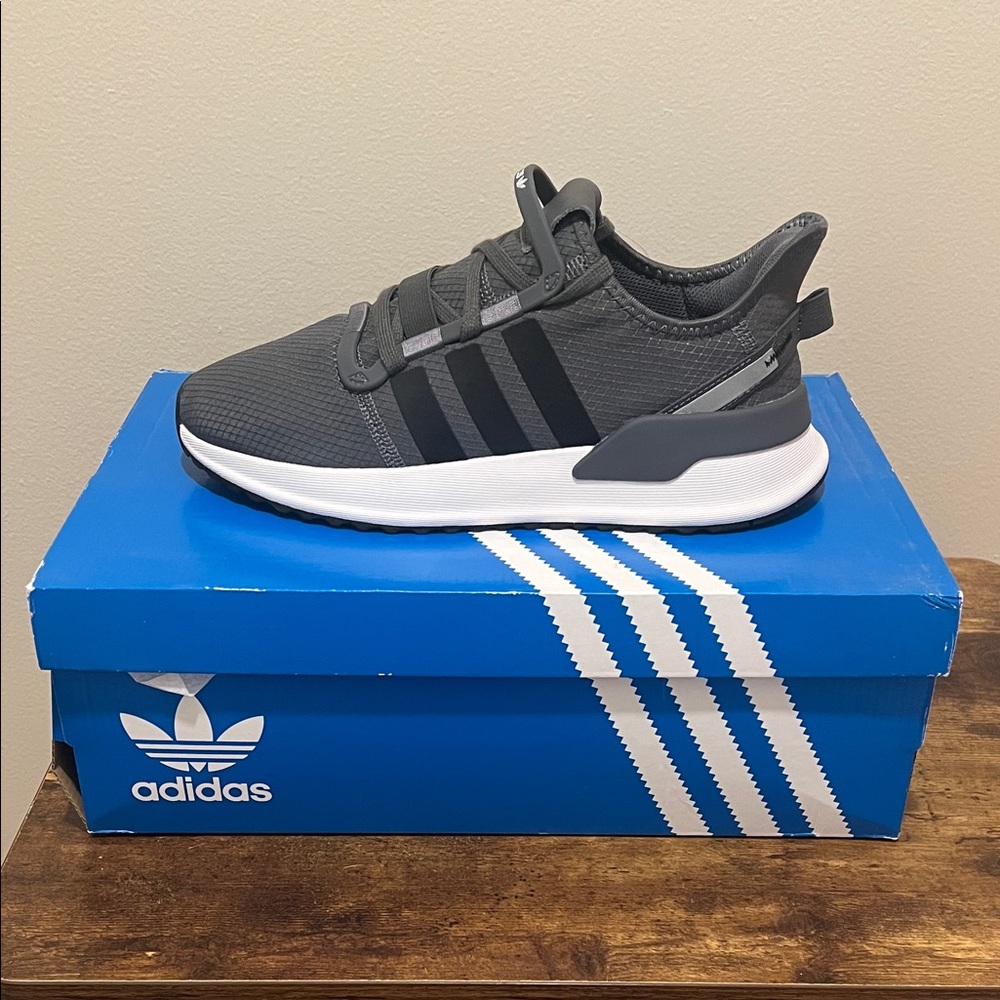 Adidas Charcoal Athletic Shoes
